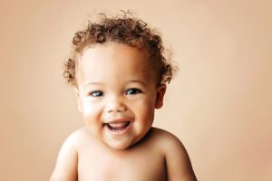 baby pic with smile with Richmond photographer